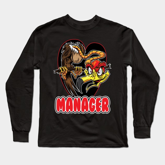 Manager Buzzard Long Sleeve T-Shirt by eShirtLabs